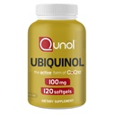 Qunol 100mg Ubiquinol, potente antiossidante per il cuore e la salute vascolare, essenziale per la produzione di energia, supplemento naturale forma attiva di Coq10, 120 conte