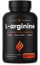 NutraChamps L-Arginina Supplemento 1000mg + L-Citrulline 250mg & Beet Root – Nitric Oxide Booster per la salute del cuore, Energia & Stamina – Extra Forza Aminoacido Complesso – 120 capsule vegan