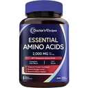 Supplemento di aminoacidi essenziali del medico, tutti 9 aminoacidi essenziali (EAA), BCAA 2:1, 240 capsule vegetali