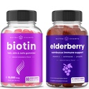 NutraChamps Biotin Gummies e Elderberry Gummies Bundle