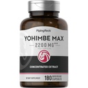 Piping Rock Yohimbe Integratori per Uomo | 180 Capsule | Max Concentrated Extract | con Pausinystalia Yohimbe | Non OGM, Gluten Free Supplement