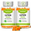 Lutein Gummies 25mg - Vitamine degli occhi Lutein & Zeaxanthin Integratori per la salute degli occhi per gli adulti, Supplemento di Gummie per la salute degli occhi gratuiti di Sugar - Visione di supporto, Filtro di luce maculare, blu (120 Conte)