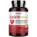 ZEBORA CoQ10-200mg-Softgels con PQQ, BioPerine & Omega-3, 120 Serve Coenzima Q10 (Ubiquinone) Supplemento per l'assorbimento elevato, potente-antiossidante, cuore di supporto e produzione di energia