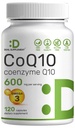 CoQ10 600mg, 120 capsule – con Omega 3 Grassty Acid 100mg – Max Strength – Biodisponibile Coenzyme Q10 Integratori – Cuore, Energia, & Brain Health Antiossidant Support – Non-OGM