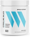 Swolverine Citrulline Malate 2:1 | 2:1 Ratio di L-Citrulline & Acido Malico, aumenta la resistenza, migliora l'endurance muscolare, Boost NO, Optimize Recovery, 300g, 5g per servire, non aromatizzato (60 Serve)