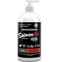Più fine per gli animali selvatici Alaskan Salmon olio per cani e gatti - Omega 3 Fish Oil con Pollock & Salmon per Sensitive Skin & Coat Health. EPA & DHA Ease Itching, Supporta Joint, Immune & Heart Health (32oz)