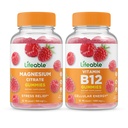 Magnesio Lifeable + Vitamina B12, Gummies Bundle - Grande Degustazione, Integratore di vitamina, Senza glutine, OGM Free, Gomma Chewable