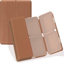FYY Daily Pill Organizer, 7 scomparti Portable Travel Pill Case, [Folding Design] for Purse Pocket to Hold Vitamins,Cod Liver Oil,Supplements and Medicine-Brown