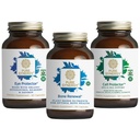 PURE SYNERGY Vibrant Aging Bundle | for Bone Health with Calcium, Magnesium e K2 | for Eye Health with Astaxanthin | Integratore di supporto cellulare con Selenium | Non-GMO e Vegan