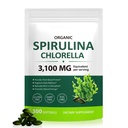 Spirulina Chlorella Capsules, 17-in-1 Supergreens Blend Rich in Protein, Clorofilla, Vitamine, Supporti Energia, Immune & Gut Salute, Assorbimento facile,300 Softgels