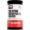 Fattore di forza Creatina Monoidrato polvere micronizzata 500G, dosaggio 5g per sostenere la crescita del muscolo, resistenza, recupero, salute cognitiva & memoria, non aromaed, 100 Serve, 17.6 Oz