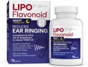 Lipo-Flavonoid Nighttime PM per il sollievo di acufene - Sleep Aid with Melatonin, Bioflavonoids, & Vitamina C - Ringing in the Ears, Ear Health, & Relax - Utilizzare con Lipo-Flavonoid Plus - 75 Caplets