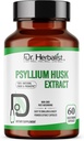 Dr. HERBALIST Psyllium Husk Extract 1000mg Per Serving (Plantago Ovata Fiber Supplement)– 60 capsule di Veg – Assorbimento veloce, Gentle on Stomach, Supports Digestion & Daily Fiber.
