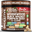 Clean Nutra Wormwood Black Walnut Pumpkin Seed Clove Olio Celery Aglio Grape Papaya Neem Terra Diatomaceous Donne Probiotic Gut Salute Detox Oregano Olive Turmeric Supplemento Vegan Capsule