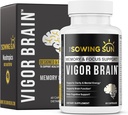 Vigor Brain Premium Nootropic Supplemento – Concentrazione, Brain & Memory Support – Formulato con 40 ingredienti Nootropici unici: DMAE, Choline, Phosphatidylserine, Bacopa Monnier & Huperzine A (1)