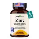 Zinco 30mg Con Rame, Selenio & Vitamina D3 | 120 Capsule | Magnesio, Vitamina B6, Biotina | Integratori di Zink Assorbibili per Uomini e Donne | Zinco Chelato per Salute Immune, Pelle, Capelli e Supporto Unghie