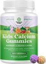 Natura Artigianato Tasty Kids Calcium Gummies - Vitamina D & Calcium Gummies per bambini - Vitamina con & D per lo sviluppo del muscolo Bone Gelatin-Free Kosher Bambini 30ct (1 Confezione)