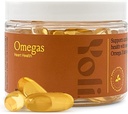 Yoli® - Omegas - Olio di pesce Omega 3 Supplemento con vitamina D3 - Fish Oil Capsule con EPA e DHA Omega 3 acidi grassi per il supporto di salute del cuore