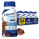 Assicurare la scorza di nutrizione del cioccolato del latte originale con la fibra | Piccola crema di ricambio del pasto | Pronto per bere | 9g Protein, 27 vitamine e minerali | 8 fl oz - 24 Pack