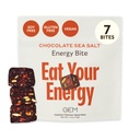 GEM Energy Caffeinated Bite | Energia olistica sostenuta | Supporta Metabolismo, Stamina & Endurance | 40 mg di caffeina, Ginseng Root, L-teanina | Chocolate Cacao Sea Salt | 7 Servings
