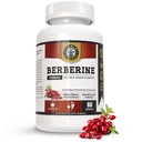 Berberina HCL 1200mg Premium, Ultra High Purity, Pure 60 Capsules - Integratore di Berberine, Supporta Sistema immunitario, Berberina Plus Migliorato con Bitter Melon Fruit & Banaba Leaf Extract