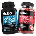 Pulitore del colon Detox & ACV Aceto di Mela Gummies - 15 giorni Pillole di pulizia del colon Flush & Probiotic & ACV Gummies Integratori - Bowel Movimento Integratori per il supporto della pancia Bloating