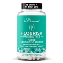 Probiotici Flourish + Prebiotici per le donne – Gut e Digestione, Tratto urinario, Ridurre Bloating, Salute vaginale – 18 Strains clinicamente provati, 14 miliardi di CFU – 30 Shelf-Stable Mini Vegan Capsule