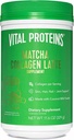 Proteine Vitale Matcha Lattes, Matcha Green Tea Collagen Latte Powder, L-teanina & Caffeina & MCTs - Sostenere capelli sani, pelle, unghie - Originale