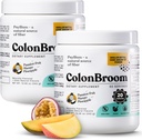Polvere di Husk di Psyllium di ColonBroom (frutte tropicali, 120 selezioni) - Pulitura del colon per il sollievo di Bloating & Gut Salute - Polvere di fibra di Broom di Colon - Vegan, Gluten Free Fiber Powder Supplement
