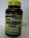 MASON Lecitina NATURAL 1200 mg - Sistema cardiovascolare sano, promuove la salute epatica e riproduttiva, 100 Softgels