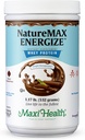 NatureMax EnergizeTM Whey Protein Powder- Energy Support Meal Sostituzione - 20g Protein Per Serving - Natural Chocolate Flavor - Kosher Dairy Vitamin - 1.17lb
