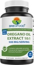 Olio d'Oregano di Brieofood 10:1 Estrarre 500 mg per porzione - Contiene Carvacrol naturale - Funzione immunitario sana - 180 Softgels