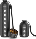Organizzatore di pillole 7 giorno, scatola di alluminio di pillole giornaliere, caso di viaggio settimanale, portacandele carino per tenere vitamine, medicine, pillole, integratori