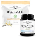 Muscolo Festa Creatina Monoidrato & Grass-Fed Whey Isolate Bundle – 2lb Creatina + 5lb Vanilla Whey Isolate – Clean Muscle Growth & Recovery Support