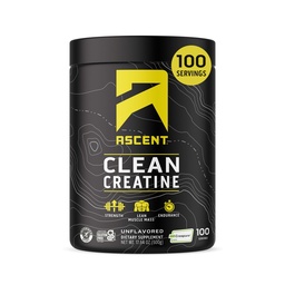 Polvere di monoidrato della creatina pulita dell'ascesa - 5G per porzione, supplemento di creatina pura - non aromatizzato, 100 porzioni