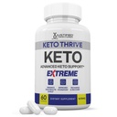 Keto Thrive Keto ACV Extreme Pills 1675MG Keto Support Blend Capsule alternativa a Keto ACV Gummies formulato con Aceto di Mela Aceto Extra Vergine Olio di Oliva Polvere Tè Verde Foglia 60 capsule