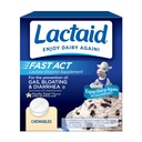 Lattaid Fast Act Lactose Intolerance Relief Chewables with Natural Lactase Enzyme to Prevent Gas, Bloating & Diarrhea A causa della sensibilità del lattosio, On-the-Go, Vanilla Twist Flavor, 60 x 1 ct