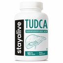STAY ALIVE TUDCA Capsule 500mg, Tauroursodeoxycholic Acid Bile Salts, 90 Count, Non OGM & Gluten Free TUDCA Supplemento per uomini e donne