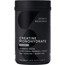Ricerca sportiva Creatina Monoidrato - guadagno muscolare magra, migliorare le prestazioni e la resistenza e il supporto di recupero di allenamento - 5 g Creatina micronizzata - 35.27 oz