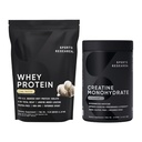 Sport Research® Creatine Monohydrate (100 Serve) & Vanilla Whey Protein (63 Serve), The Dynamic Duo for Lean Muscle Building, Miglioramento delle prestazioni, Forza & Workout Recovery - Sports Nutritio