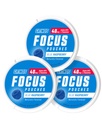 GRINDS Focus Pouches - Aroma naturale con ingredienti nootropici - Contiene Alpha GPC e L-teanina, Sugar-Free - 3 Pack, 18 Pouches per Can - Blue Raspberry