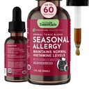 Animali Essentials Stagionali Allergia- Formula di erbe per cani e gatti per l'allergia occasionale sollievo, Gusto dolce, 100% erbe di grado umano organico, Veterinaria Consigliato Benessere animale Tonics - 1 Fl Oz