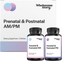 Vitamine prenatali e postnatali Premium Biodisponibili per le donne con DHA, Folate & Iron | 100% delle vitamine essenziali per la gravidanza e l'allattamento al seno Donne | 2 bottiglie ottimizzate AM & PM Doses 30 giorni di alimentazione