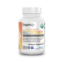 Organixx Vegan Multivitamina per le donne e gli uomini, con vitamina C, D3, Vitamina B Complex, Probiotici, Frutta Organica e Verdura, Supporta Digestivo, Salute Gut, Supporto Immune, 90 Capsule Gel