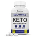 Keto Thrive Keto ACV Pills 1275MG Keto Support Blend Capsule alternativa a Keto ACV Gummies formulato con Aceto di Mela Aceto Extra Vergine Olio di Oliva Polvere di Tè Verde Foglia 60 capsule