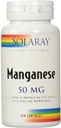 Solaray Manganese Supplemento, 50 mg, 100 Conte