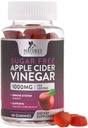 Gummie di Aceto di Sidro di Mele per Perdita di Peso 1000mg - Gummy di Aceto di Mela Vegan per Detox & Cleanse, Pillole di Integratore di ACV, Vitamina B12, Gomma ACV senza zucchero, Non OGM, Nutrizione della Natura - 60 Gummies