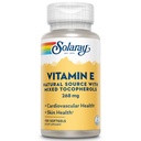 SOLARAY Vitamina E d-Alpha Tocopherol 268mg (400 IU) | Heart & Skin Health, Antiossidant Activity Support | 100ct