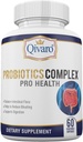 Probiotic Complex Pro Health - Equilibrio Digestivo e Supporto Immune - Integratore Naturale e Organico - Supporto Probiotico Giornaliero - Vegan e Non OGM - Made in USA – 60 Capsule