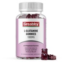 L Glutamina 1000mg Gummies - Muscolo Rilievo & Supporto immunitario, Aminoacido Supplemento con Magnesio Glycinate, Vegan & Non-GMO, Gluten Free (60 Conteggio)
